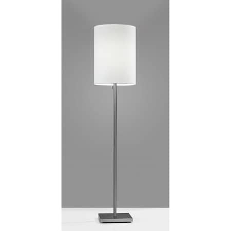Estallar Brushed Steel Metal Floor Lamp, 13 x 13 x 60.5 in. ES3100237